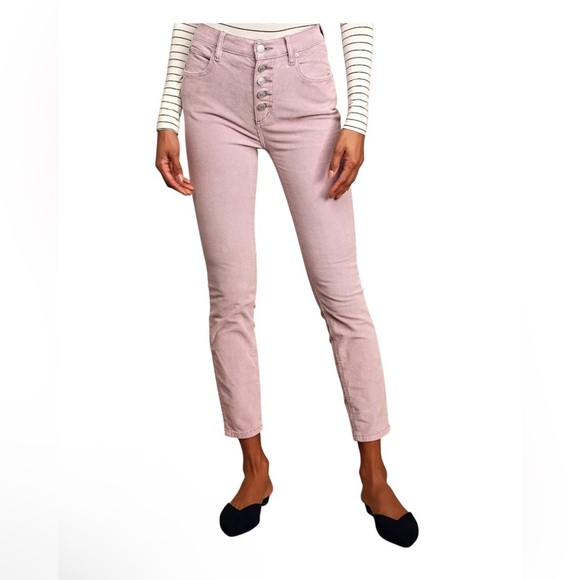 Free People Purple Corduroy Button Fly  Women Size 26 - Picture 1 of 8